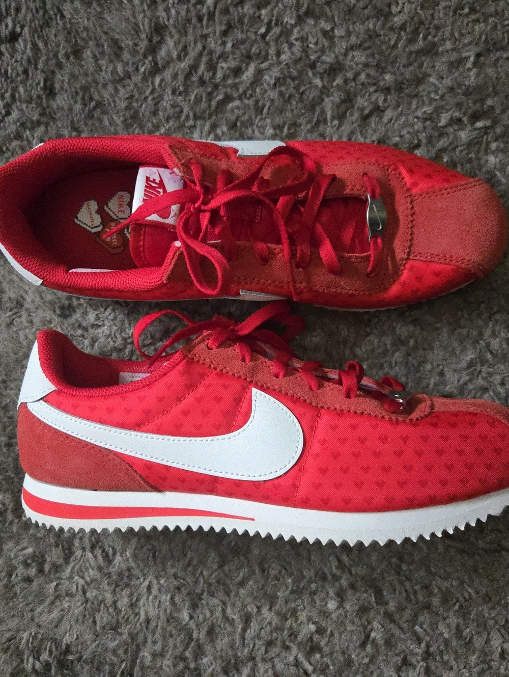 Nike Kids Cortez Bg Youth Size 6y Red And White Valentines Day 032026 - Picture 6 of 11
